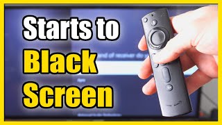 how to fix black screen after the startup logo on firestick (easy method)