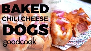 Baked Cheese and Chili Hot Dogs | Good Cook