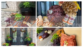 FALL 2022| FALL FRONT PORCH DECORATE AND CLEAN WITH ME| FALL DIYS