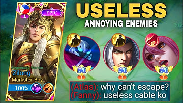 ZILONG DEADLY PASSIVE STACKS!😱 (DAMAGE ABUSE) ZILONG BEST BUILD 2023 - MOBILE LEGENDS