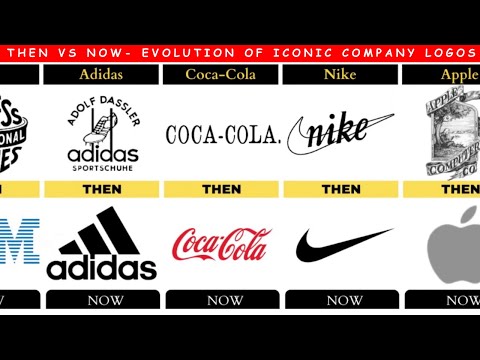 Comparison The Evolution Of Iconic Company Logos Then Vs Now 