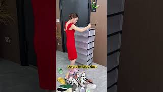 This $24 Shoe Rack Instantly Fixes Home Clutter! 👟#dailydiscovery #usa #shorts #viral #trending