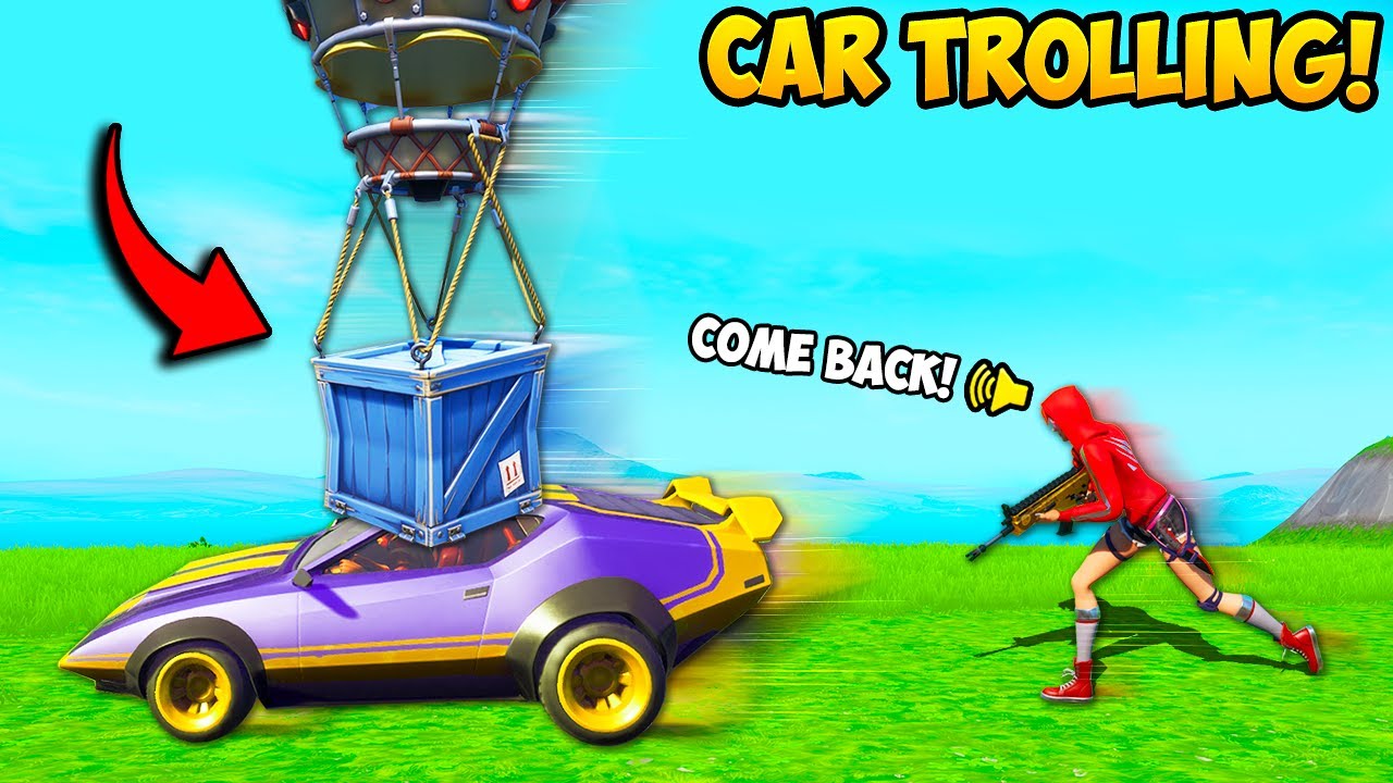 *TROLLING* PLAYERS WITH CARS!! - Fortnite Funny Fails and WTF Moments! 