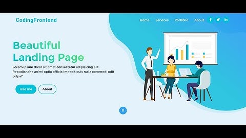 #1 Landing Page using CSS and Bootstrap with Source code