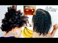 EXTREME TODDLER HAIR GROWTH Routine: DIY Banana and Honey Hair Mask| Awura Abena
