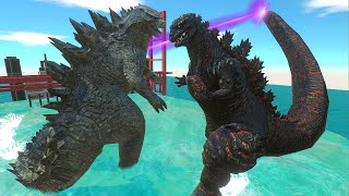 The Godzilla Duel: Shin vs. Legendary!  Animal Revolt Battle Simulator