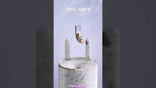 Which level (0% to 100%) of softness is more satisfying? Capsule Soft Body Simulation #softbody #diy