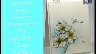 How to Watercolor with Zig Clean Color Markers