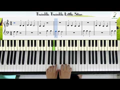 Twinkle Twinkle Little Star easy piano (#22) | Bài 22 - Sách piano cơ bản tập 1