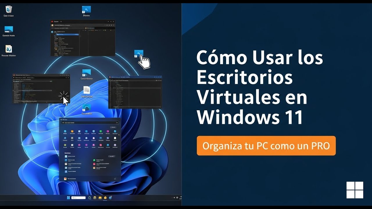 🖥️ Cómo Usar los Escritorios Virtuales en Windows 11 | Organiza tu PC ...
