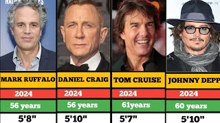 HOLLYWOOD ACTORS HEIGHTS AND AGE | TOM CRUISE | JOHNNY DEPP |ROBERT DOWNEY JR#tomcruise #johnnydepp