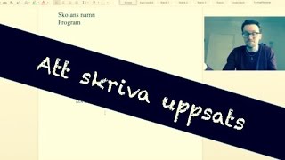 Att skriva uppsats