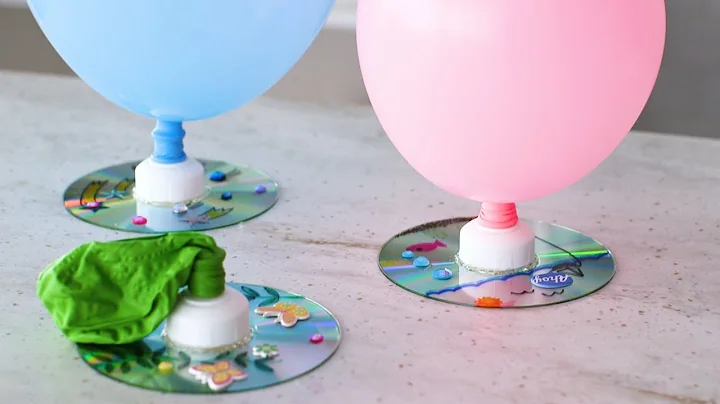 Balloon-Propelled CD Hovercraft- #Marthaandfiggy
