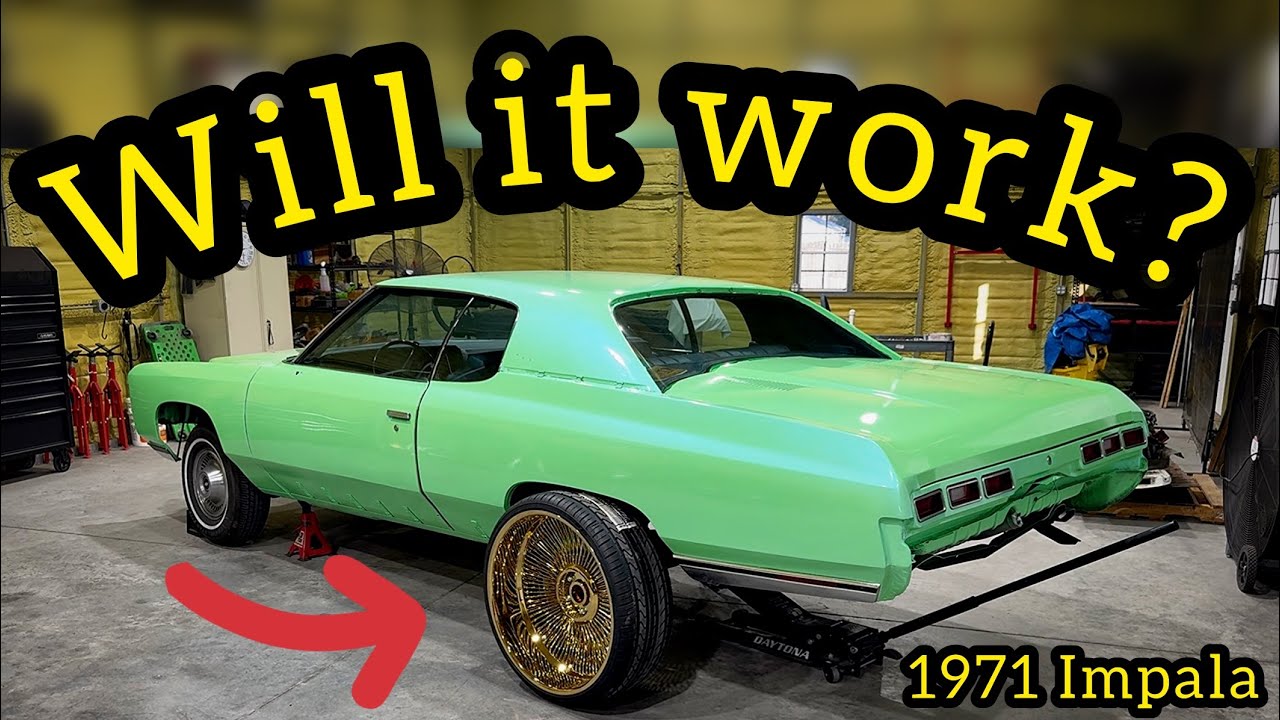 1971 Impala Donk gets rear end narrowed for 26” Forgiato‘s