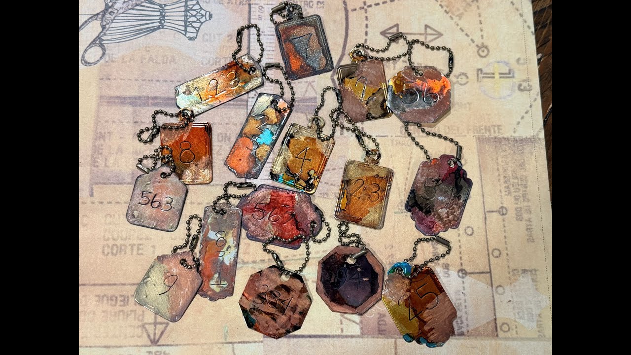 Craft With Me - Faux Metal Number Tags - YouTube