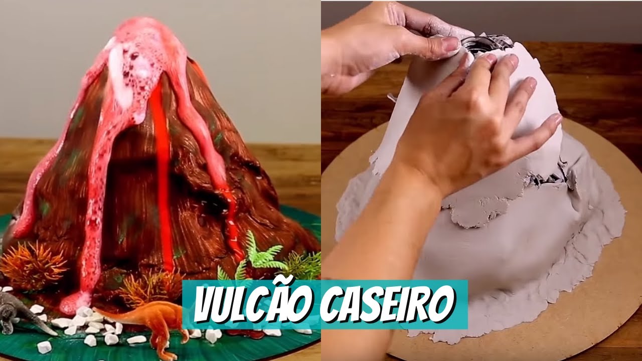 Como fazer um vulcão 6 ano?