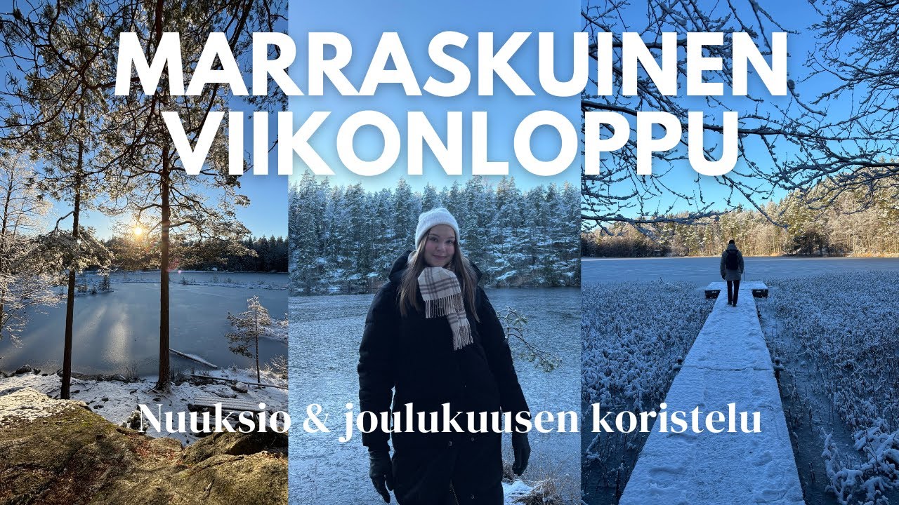 MARRASKUINEN VIIKONLOPPU - Nuuksio & joulukuusen koristelu