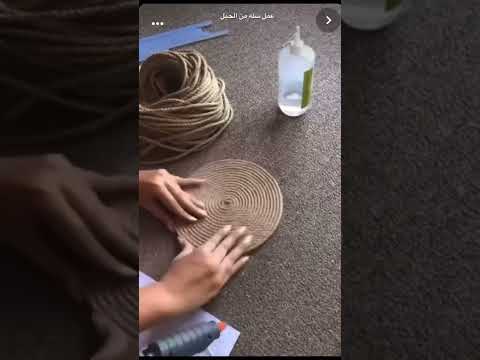 طريقة عمل وصنع سله من حبل الخيش والكرتون 2022 بوكس او باسكت بحبل الخيش حيل وافكار رائعة ومميزه 