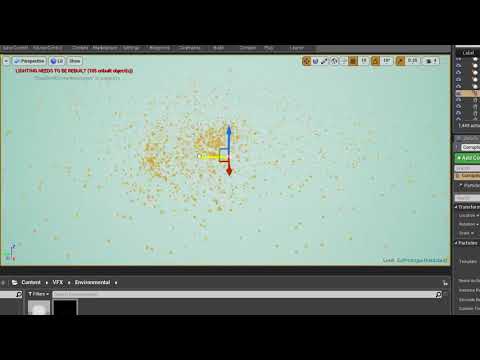 UE4 Cloud Flashing Particles with Vector Field