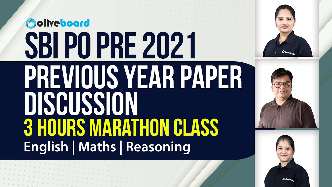 SBI PO Pre 2021 | Previous Year Question Paper Discussion | 3 Hours Marathon Class 