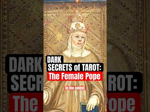 Dark secret of Tarot's history: The Female Pope. #arthistory #occult #history #tarot