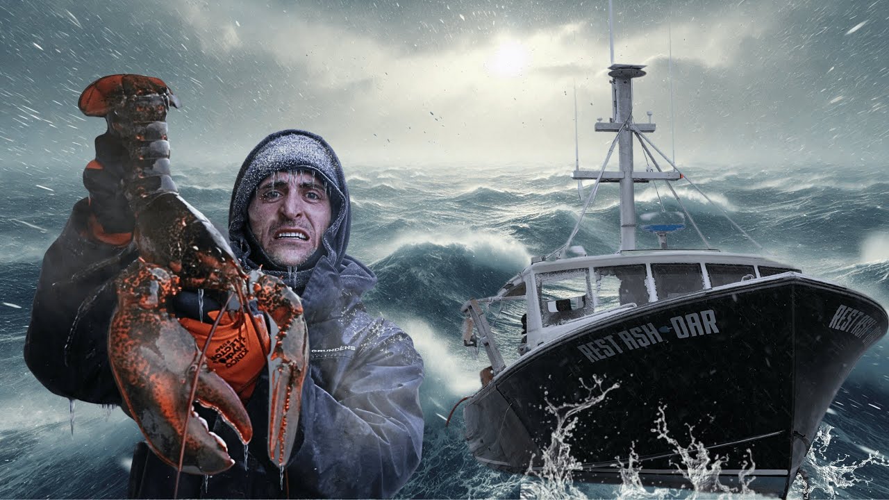 Caught in a Dangerous BLIZZARD while Lobster Fishing!