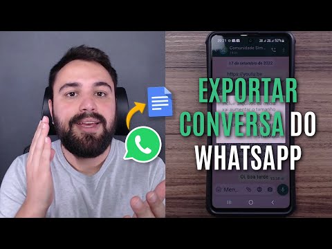Vídeo: Como faço para exportar o histórico de bate-papo do WhatsApp?