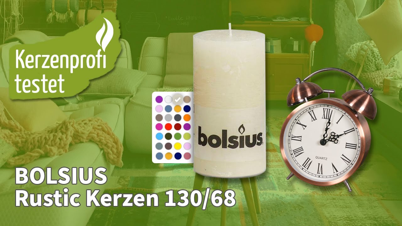 Bolsius Rustik Stumpenkerze 130/68 mm