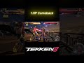 1 HP Comeback vs Tekken God King 😱 #shorts