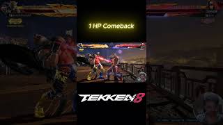 1 HP Comeback vs Tekken God King 😱 #shorts