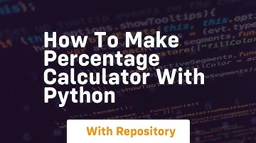 How to make percentage calculator with python