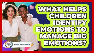 What Helps Children Identify Emotions To Manage Big Emotions? - Sibling Harmony Hub
