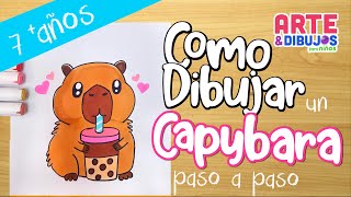 Como Dibujar Un Capybara Arte Y Dibujos Para Niños