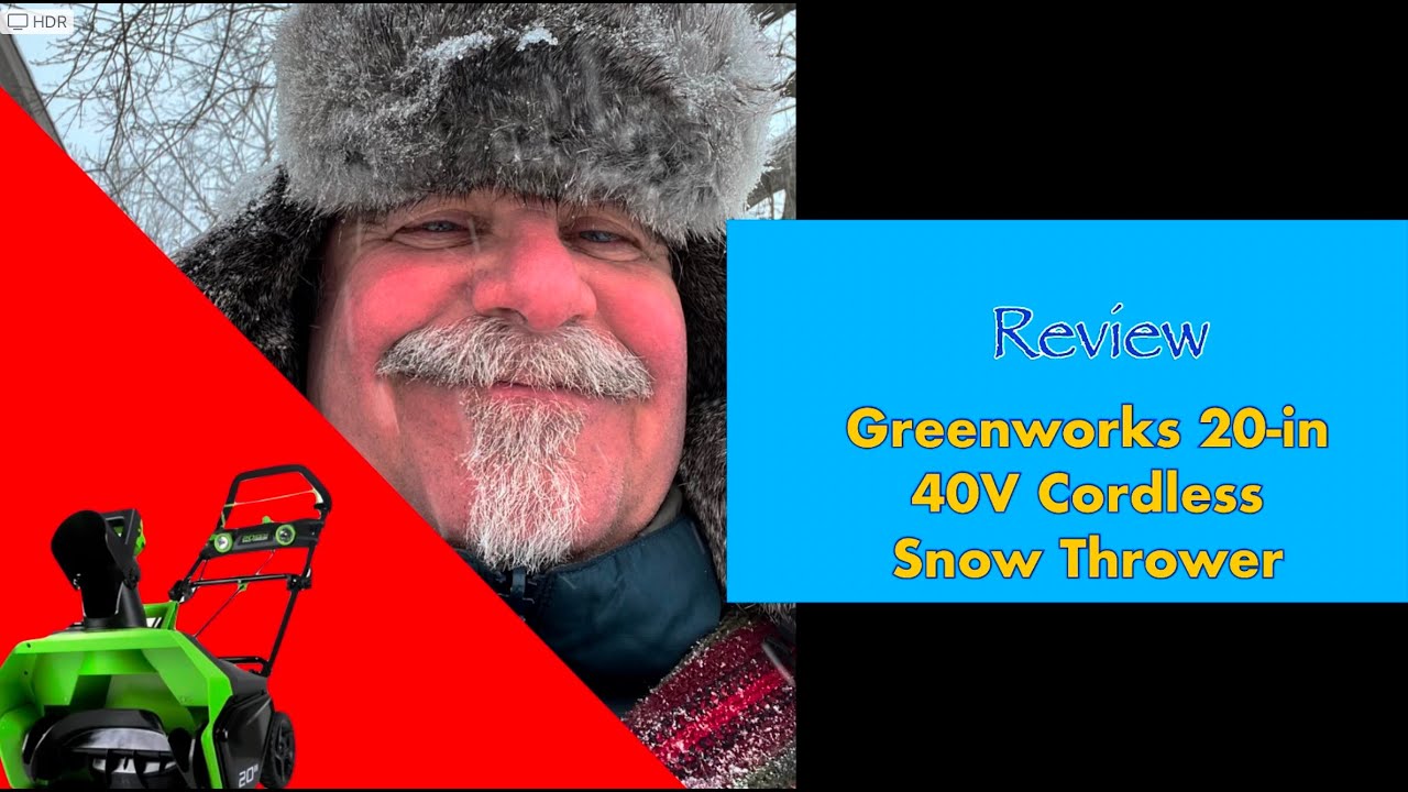 Greenworks 40v Snow Thrower Review YouTube