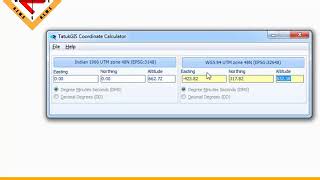 Video 0002: Using TatukGIS Calculator for Coordinate Conversion screenshot 2