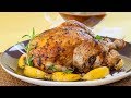 How to Roast a Chicken with  Lemon and Rosemary  - How to Truss a Chicken