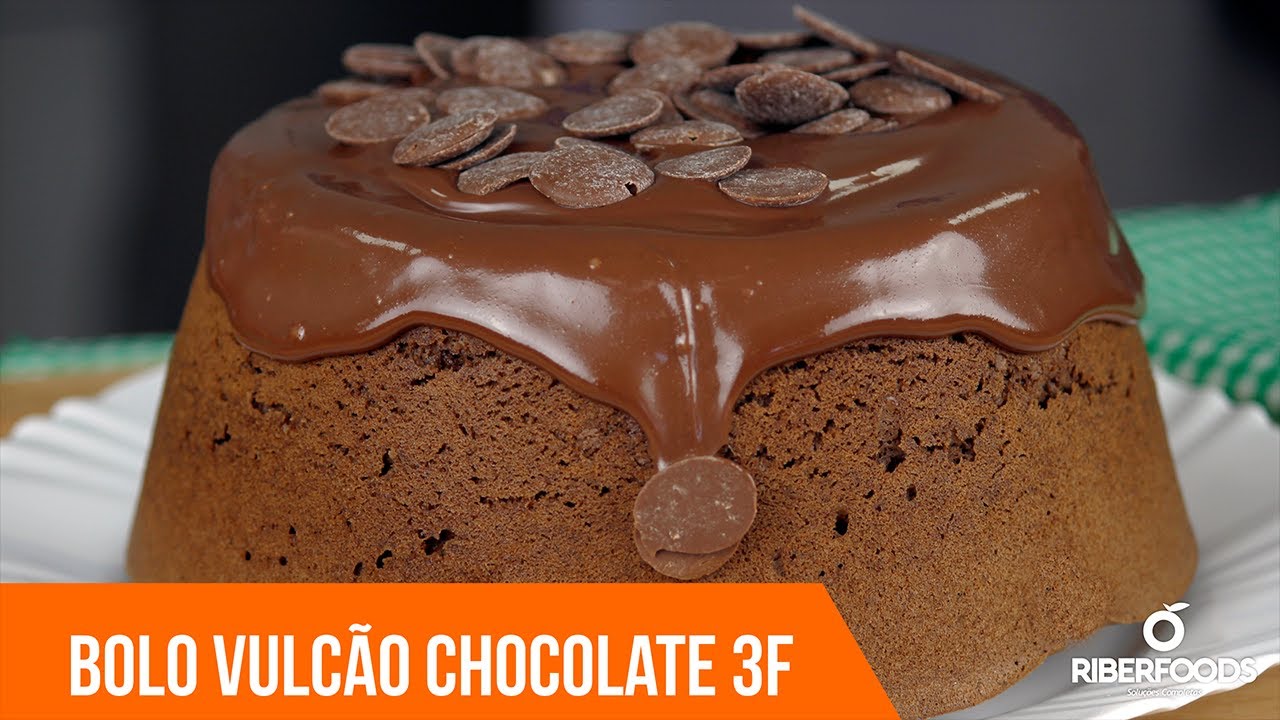 Bolo Vulcão Chocolate 3F  |  RIBERFOODS