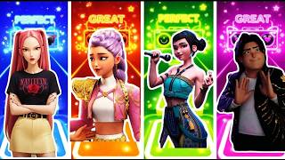 Who Wins? MIRA 🆚 ZOEY 🆚 RUMI 🆚 BOBBY | Impossible Tiles Hop screenshot 1