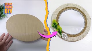 How to Make a #Cute Boho-Style Mirror 😉 #DIY #Crafts 😍