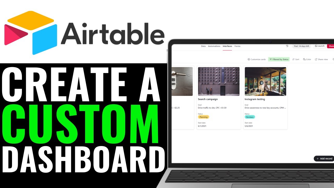 How to Create a Custom Dashboard in Airtable 2025 (Step-by-Step) - YouTube