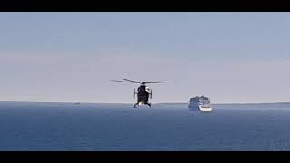 Rare Dorset Air Ambulance Takes Off From Durdle Door Beach
