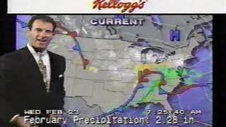 Weather Channel clips and home from Wilmington DE Wednesday February 23 1994