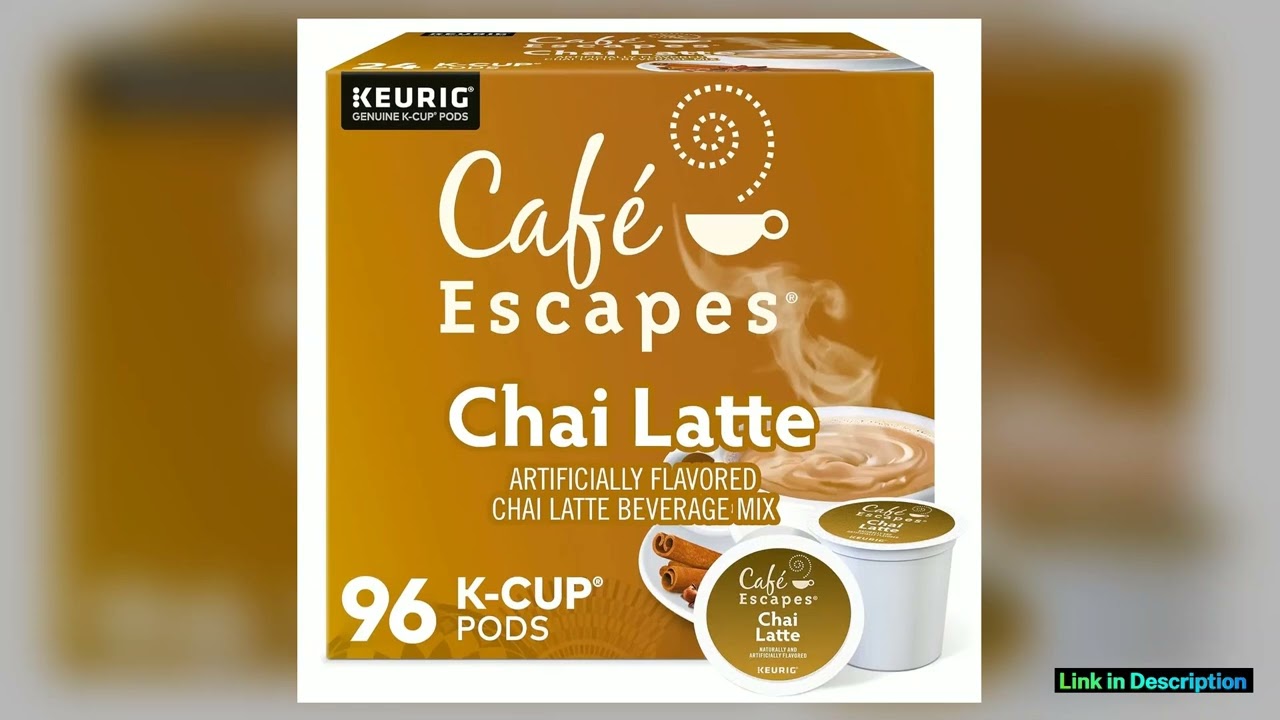Chai Latte SingleServe Pods 96 Count Exotic Spices Black Tea Blend Top Seller