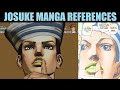 Josuke (JoJolion) Manga References Comparison - Jojo