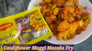 Cauliflower Maggie Masala Recipe - Gobhi ki delicious sabji wo bhi sirf maggi masala se