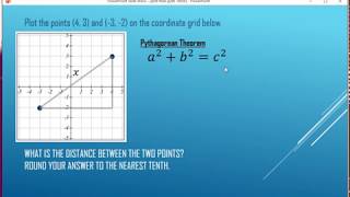 Pythagorean Theorem, Plot then Distance from Two Points