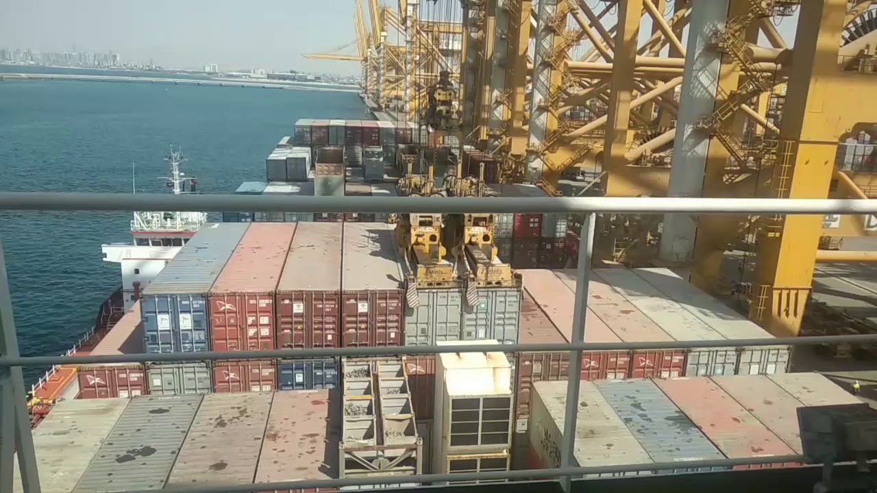container Terminal🚢 jabilali port DP world...