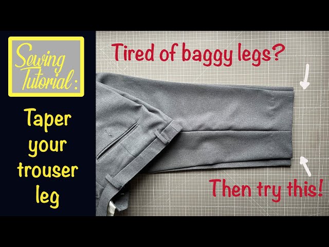 How to taper your Trousers | Trousers alteration | Sewing Tutorial - YouTube How to taper your Trousers | Trousers alteration | Sewing Tutorial - YouTube