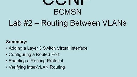 CCNP BCMSN , Routing Between VLAN,CCNP Video Mentor,Building Cisco Multilayer Switched Networks Lab2