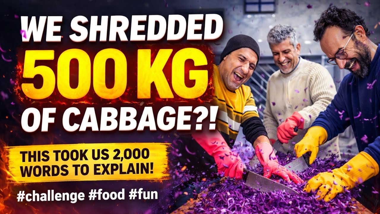 500 KG of Cabbage in One Day?! | Extreme Food Prep Challenge